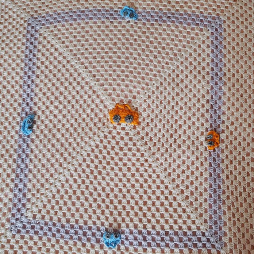 Arabali El Örgüsü Bebek Battaniyesi - Görsel 2