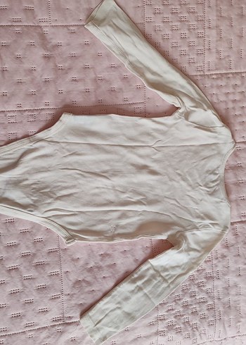 Uzun Kollu Bebek Body Seti, Bej ve Desenli - Görsel 5