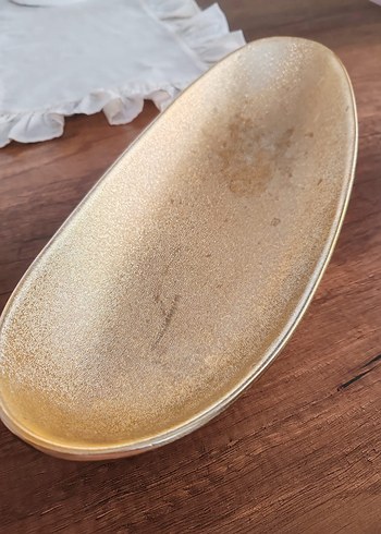 Parlak Altın Renkli Bohem Tarzı Tabak - Görsel 9