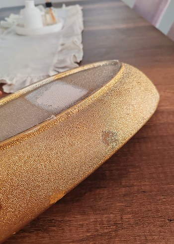 Parlak Altın Renkli Bohem Tarzı Tabak - Görsel 7