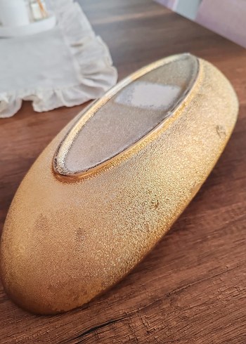 Parlak Altın Renkli Bohem Tarzı Tabak - Görsel 8