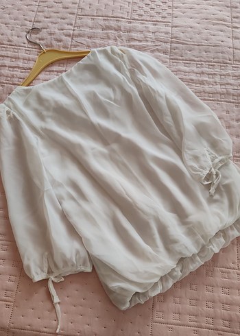 Bohem Salaş Beyaz Bluz - Görsel 4