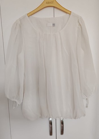 Bohem Salaş Beyaz Bluz - Görsel 5