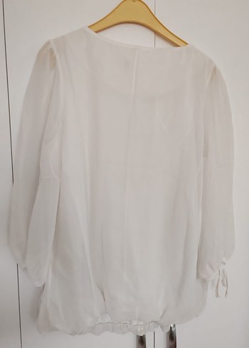 Bohem Salaş Beyaz Bluz - Görsel 3