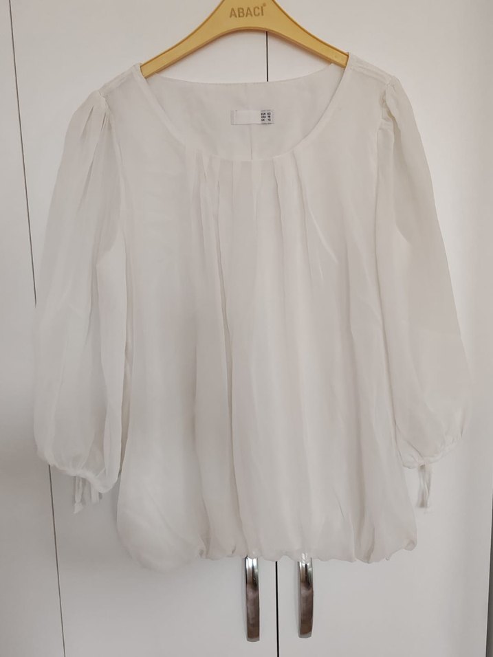 Bohem Salaş Beyaz Bluz - Görsel 5