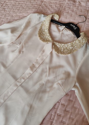 Bej İşlemeli Kadın Bluz - Görsel 8