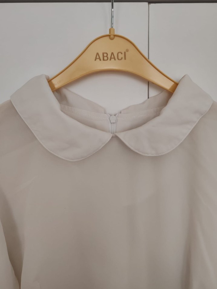 Kadın Beyaz Klasik Yaka Gömlek - Görsel 3