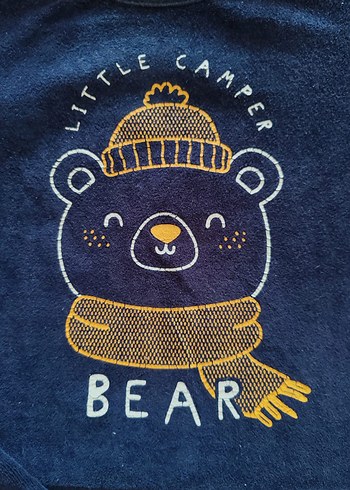 Mavi Uzun Kollu Bebek Takımı - Görsel 3