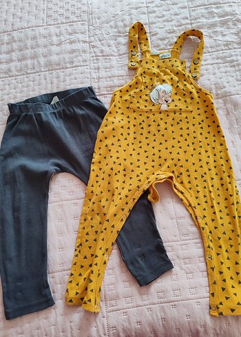 DeFacto Çakmaktaş Temalı Pamuklu Erkek Çocuk Tulum ve Gri Tayt - Görsel 2