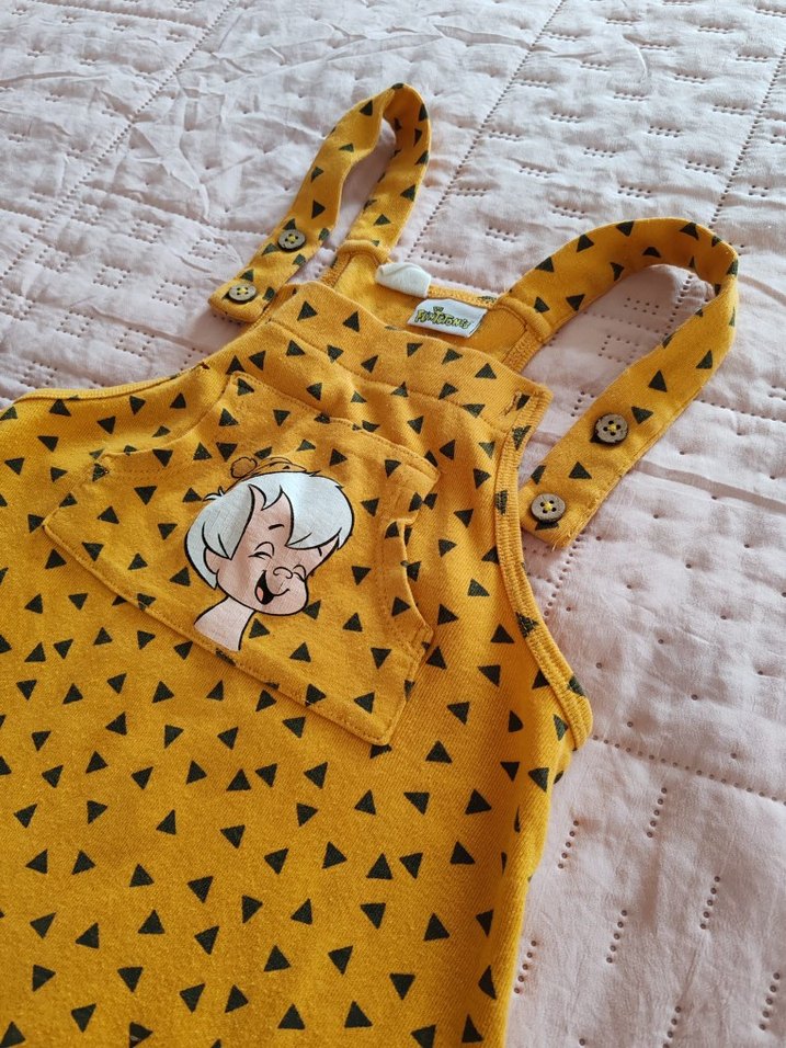 DeFacto Çakmaktaş Temalı Pamuklu Erkek Çocuk Tulum ve Gri Tayt - Görsel 5