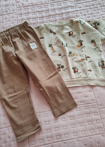 DeFacto Kahverengi Baskılı Erkek Bebek Takımı - Görsel 4