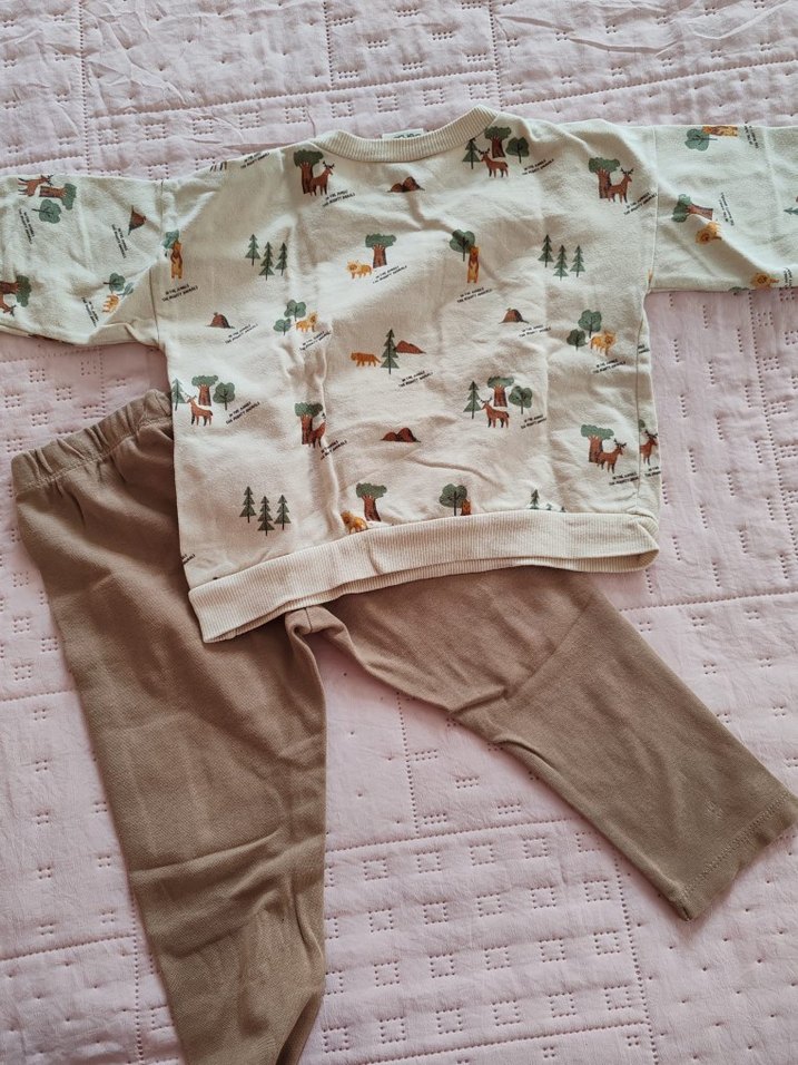 DeFacto Kahverengi Baskılı Erkek Bebek Takımı - Görsel 3