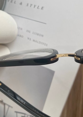 Dior Siyah Parlak Şeffaf Kadın Gözlüğü - Görsel 8