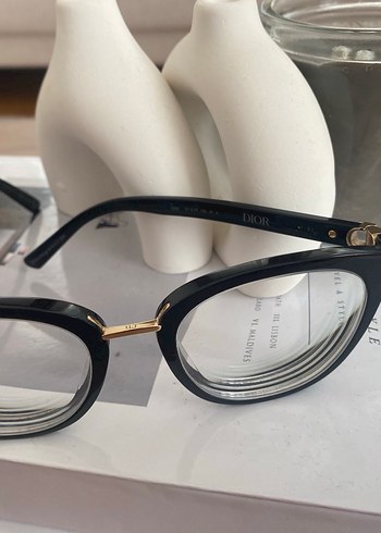 Dior Siyah Parlak Şeffaf Kadın Gözlüğü - Görsel 2