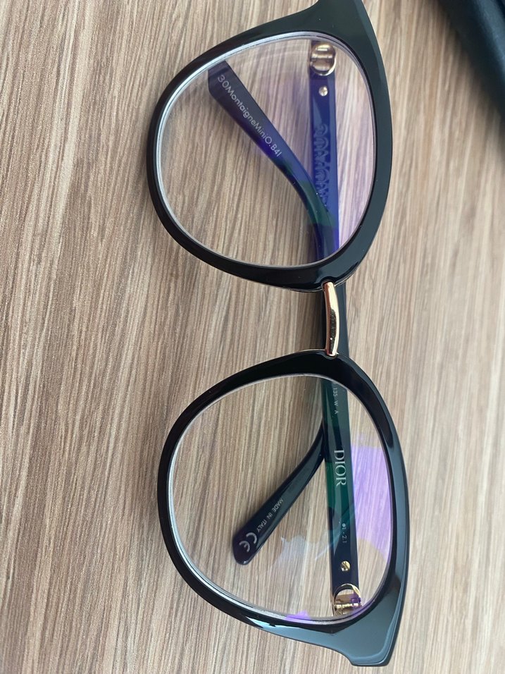 Dior Siyah Parlak Şeffaf Kadın Gözlüğü - Görsel 5