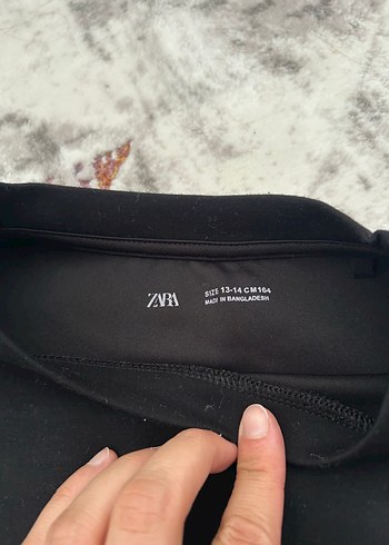 Zara Düğmeli Siyah Kadın Sweatshirt