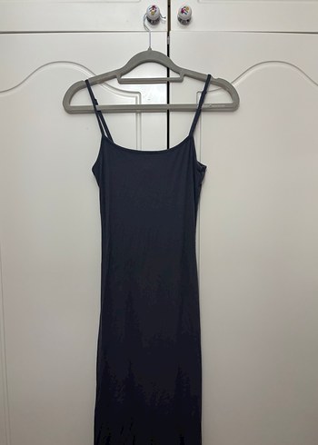 H&M Gri Midi Elbise - Görsel 4