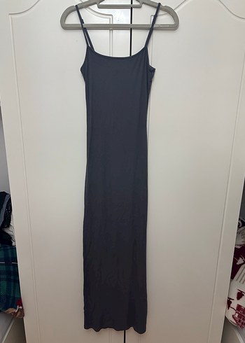 H&M Gri Midi Elbise - Görsel 2