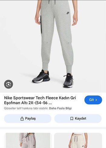 Nike Gri Tech Kadın Eşofman Altı - Görsel 2