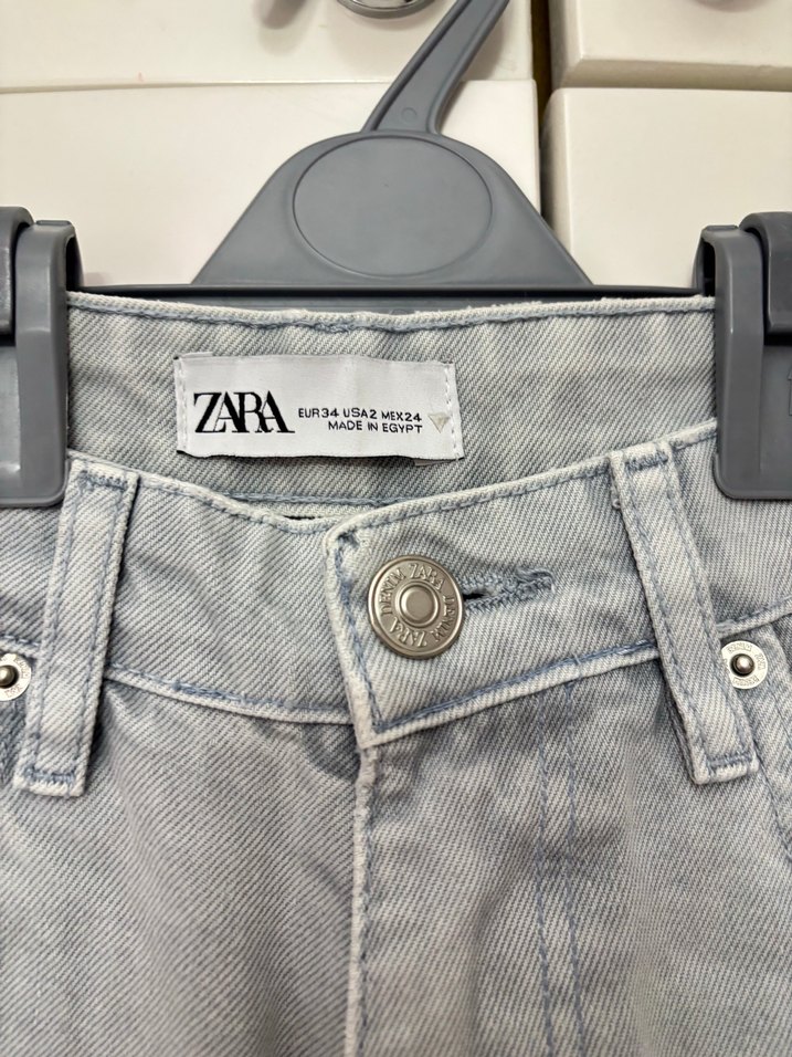 Zara Mavi Kadın Pantolon - Görsel 4