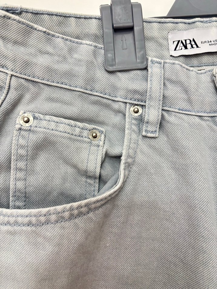 Zara Mavi Kadın Pantolon - Görsel 5