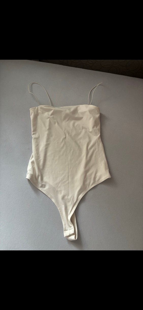 H&M Beyaz Askılı Bodysuit - Görsel 2
