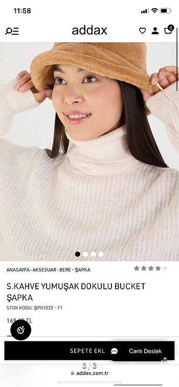  Beden addax bucket sapka