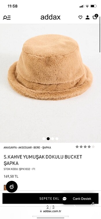Addax addax bucket sapka