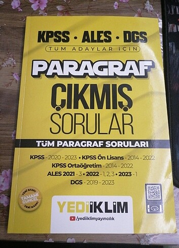 Paragraf çıkmış sorular 