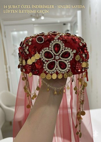 Accessorize  Boncuk İslemeli Kirmizi Bohem Sac Aksesuari