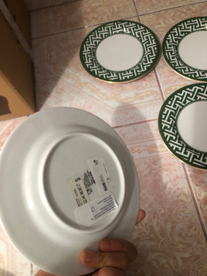 Koyu Yeşil Desenli tabak - Görsel 4