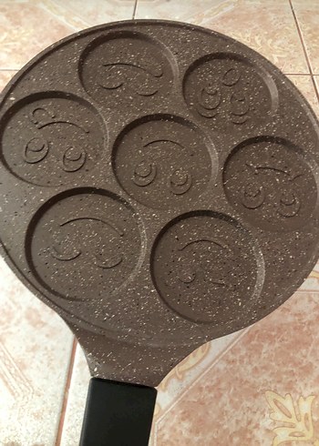 Gri Kahverengi Döküm Tava - Görsel 6