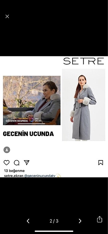 Setre Setre kürklü kaşe