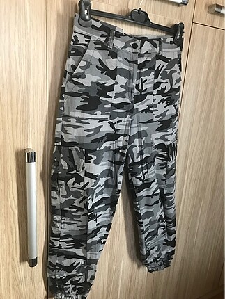 Kamuflaj Kargo Pantolon