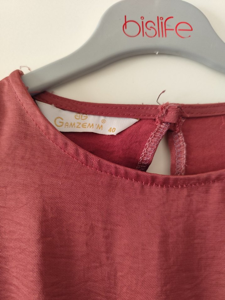 gül kurusu tunik - Görsel 3