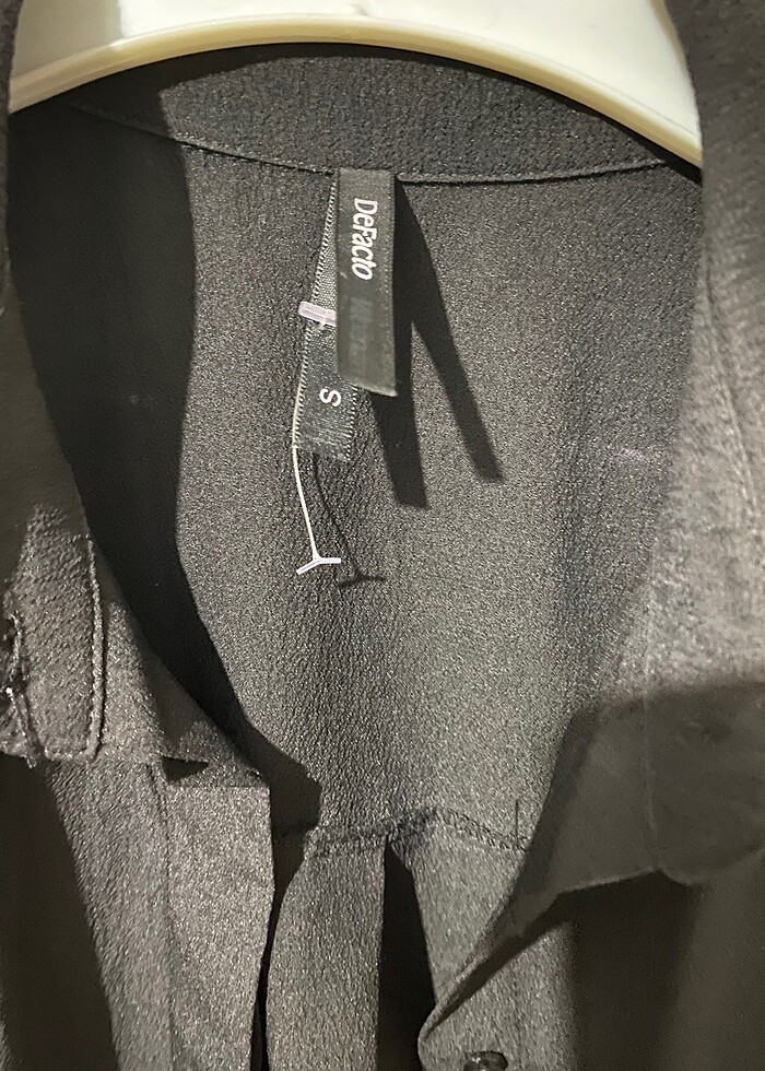 Siyah uzun tunik gömlek - Görsel 3