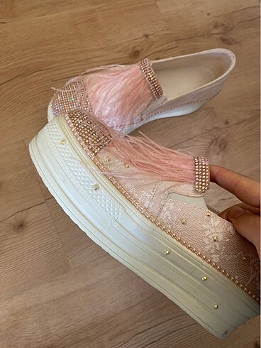 Gelin ayakkabısı konvers - Görsel 8