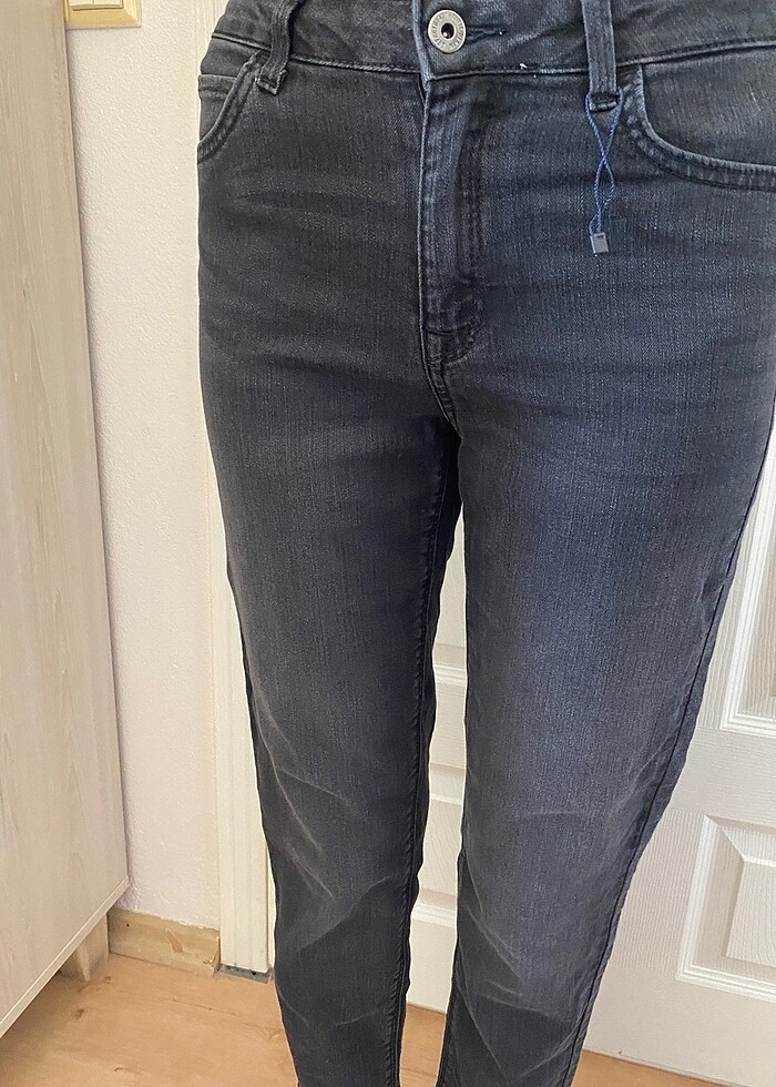 Siyah mom jean - Görsel 3