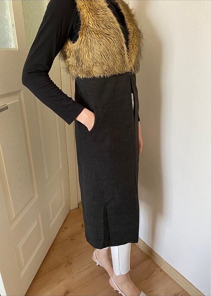 Kürklü yelek - Görsel 5