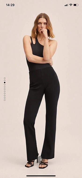 Mango yırtmaçlı pantolon - Görsel 3