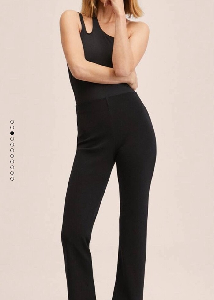 Mango yırtmaçlı pantolon - Görsel 3