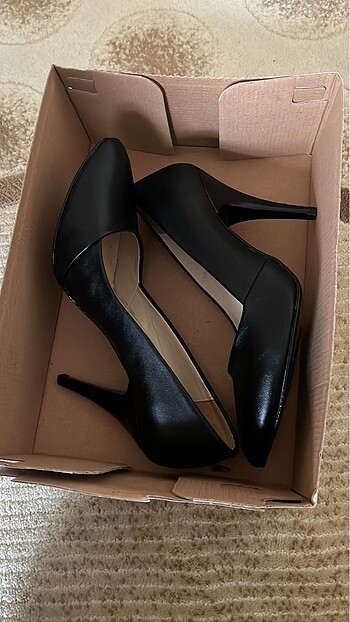 Yeni Siyah topuklu ayakkabı - Görsel 7