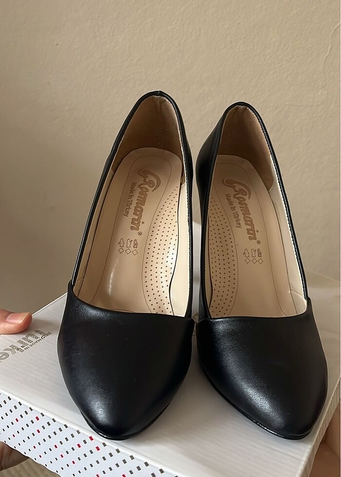 Yeni Siyah topuklu ayakkabı - Görsel 5