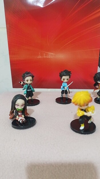 Diğer Anime figür biblo dekor hedlye koleksiyon 6 li set