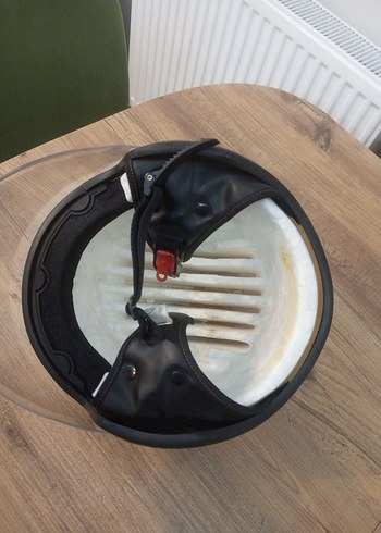 Renkli Baskılı Seramik Motosiklet Kaskı - Görsel 6