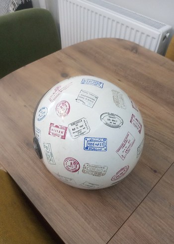 Renkli Baskılı Seramik Motosiklet Kaskı - Görsel 2