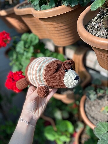 Yatan Ayıcık Amigurumi