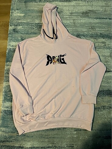 Baskılı Pembe Sweatshirt