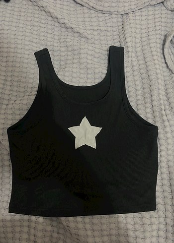 Siyah Yıldızlı Fitted Atlet