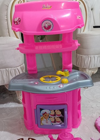 Renkli Pembe Oyuncak Mutfak Seti - Görsel 4